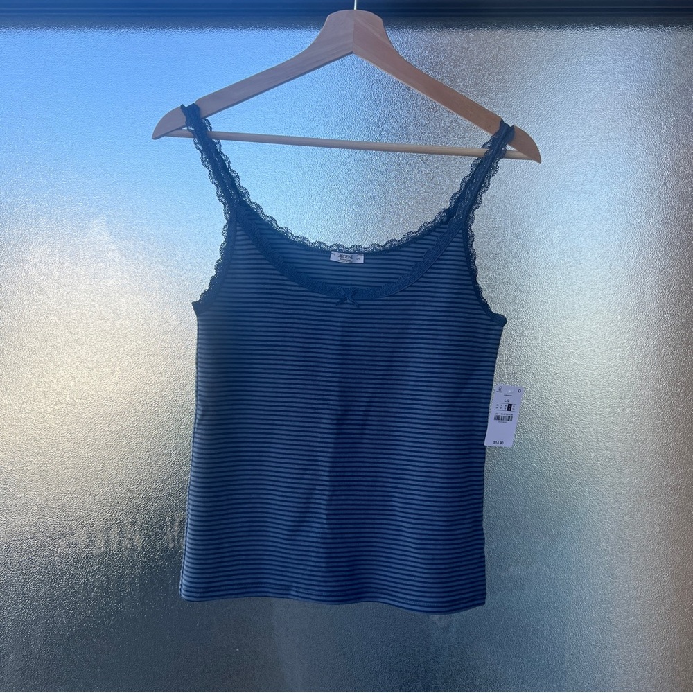 NWT Ardene Blue Striped Tank